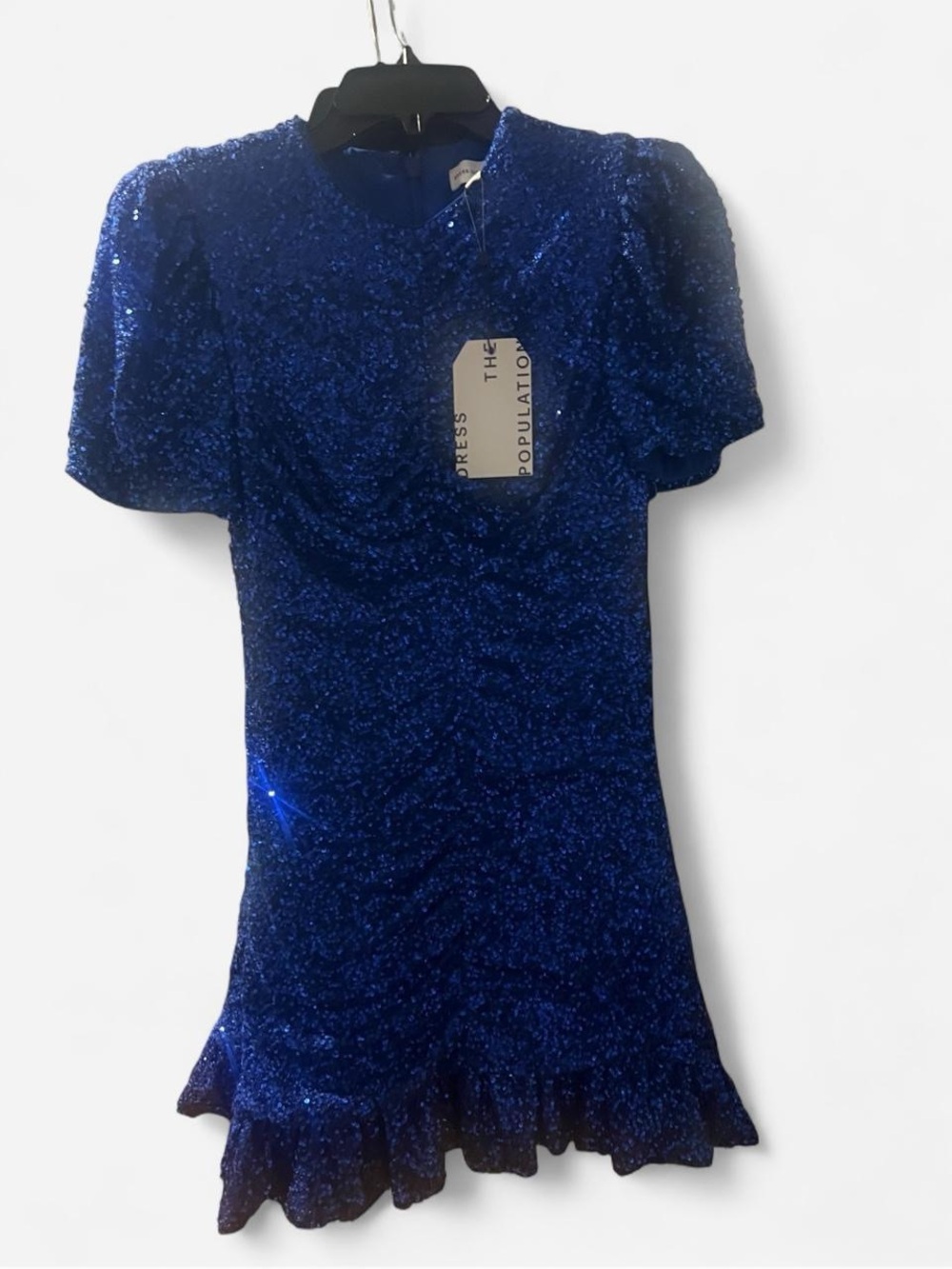 Dress the Population Cobalt Sequin Mini Dress